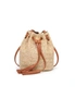 Shoulder Bag Summer Beach Bag Girls Fashion Top Handle Handbag Double Fringed Bucket Bag Messenger Bag-Brown - Brown, hi-res