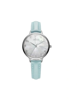 Simple Quartz Watch Mitsubishi Mirror Waterproof Watch Fashion Trend Fashion Watch For Women-Green - Blue