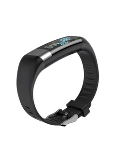 Smart Bracelet Sports Pedometer Waterproof Monitoring Heart Rate Blood Pressure Healthy Multi-Function Ecg Bracelet-Black - Black