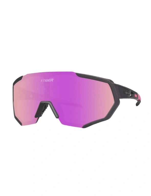 Sport Polarized Sunglasses Cycling Glasses Bicycle Goggles Outdoor Sports Polarizers Men And Women Windshield-5 - Purple Black, hi-res image number null