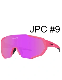 Sport Polarized Sunglasses Cycling Glasses Bicycle Goggles Outdoor Sports Polarizers Men And Women Windshield-9 - Pink
