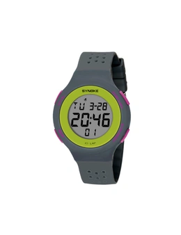 Ultra-Thin Led Swimming Waterproof Electronic Watch Fashion Sports Watch - Black Green