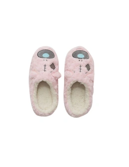 Unisex Cute Cotton Memory Foam Slip Soft Indoor Slippers - Pink