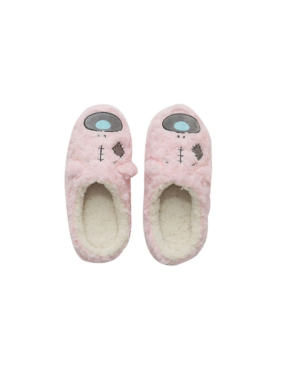 Unisex Cute Cotton Memory Foam Slip Soft Indoor Slippers - Pink, hi-res image number null