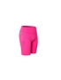 Women Performance Athletic Compression Shorts With Side Pocket - Rose Red, hi-res