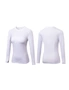 Women's Compression Tops Long Sleeve Moisture Wicking Workout T-Shirt - White, hi-res
