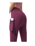 High Waist Tummy Control Yoga Leggings With Pocket For Women - Blue - 2Xl, hi-res