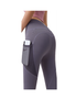 High Waist Tummy Control Yoga Leggings With Pocket For Women - Blue - 2Xl, hi-res