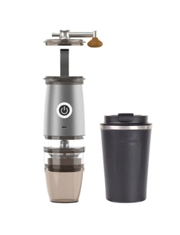 Small Portable Usb Coffee Bean Grinder Coffee Machine - White