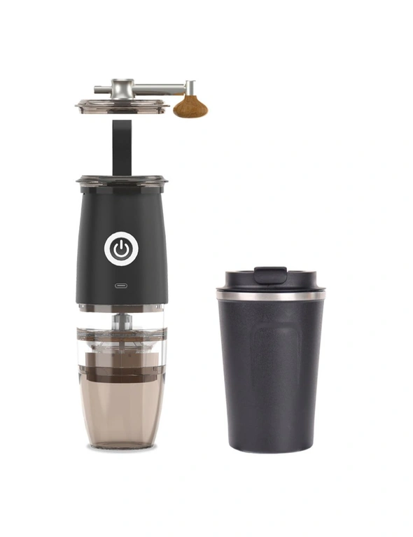 Small Portable Usb Coffee Bean Grinder Coffee Machine - White, hi-res image number null