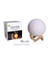 3D Moon Light Air Humidifier 880Ml Diffuser Aroma Essential Oil Usb Ultrasonic Night Cool Mist Maker Purifier - White - With 5Pcs Cotton, hi-res