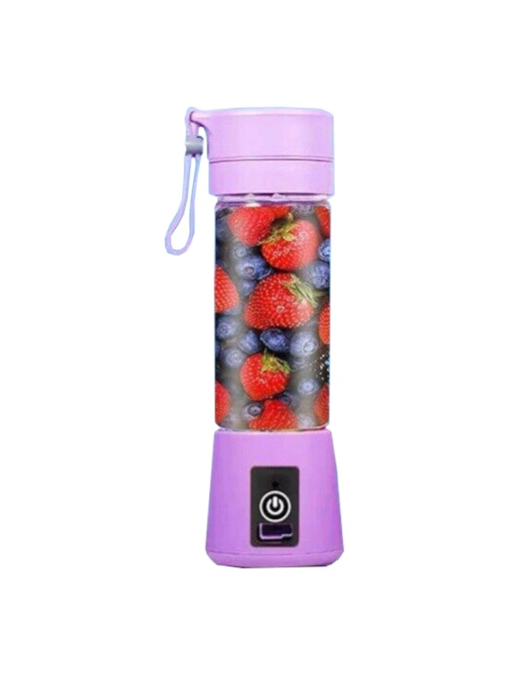 Portable Usb Blender Blender Juicer Travel Bottle - Pink, hi-res image number null