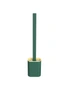 Quick-Drying Silicone Toilet Brush With Holder - Green, hi-res