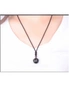 Lucky Black Gold Natural Obsidian Stone Pendant Necklace - 12Mm - 1Pc, hi-res