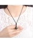 Lucky Black Gold Natural Obsidian Stone Pendant Necklace - 12Mm - 1Pc, hi-res