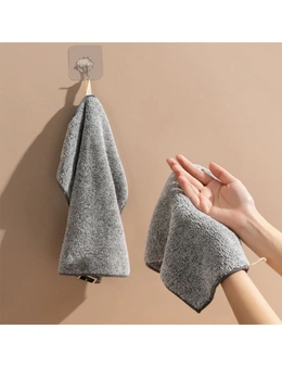 Japanese Style Bamboo Charcoal Fine Fibre Towels - Grey - 3Pcs - 3Pcs