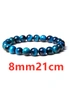 2 Sets of Natural Stone Tiger Eye Yoga Energy Bracelet - One Size, hi-res