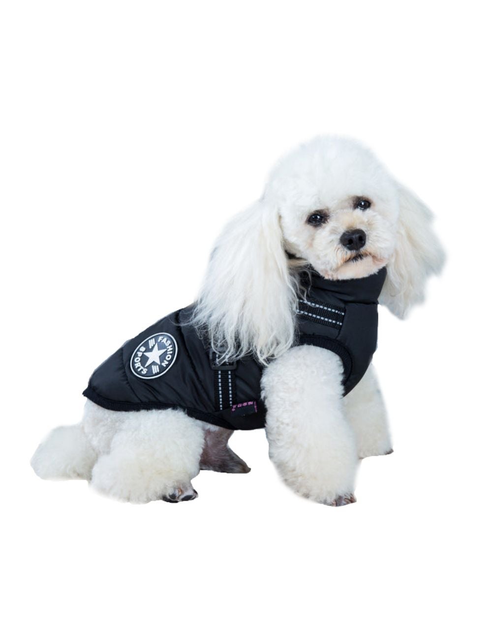 Comfortable Adjustable Dog Jackets Puppy Pet Clothing - Black - Xl ...