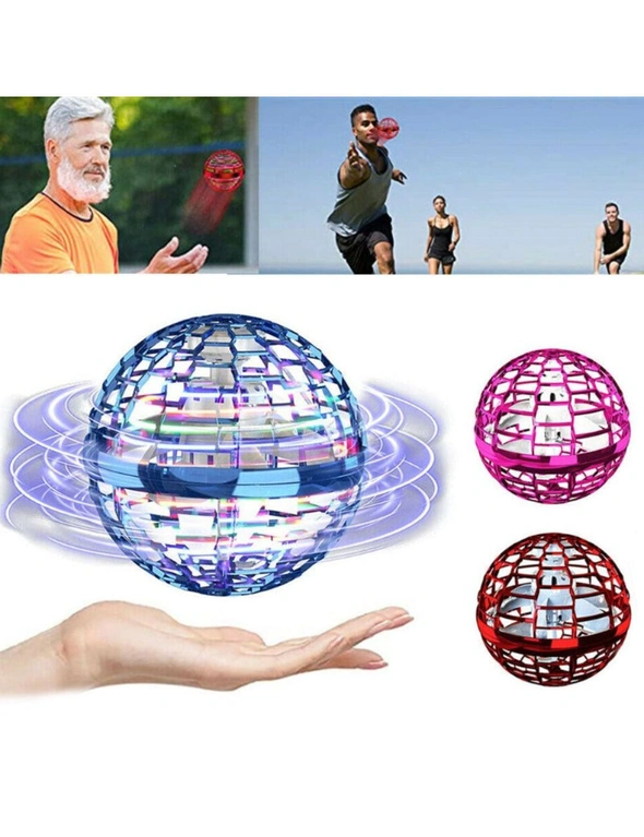 2 Sets of Flynova Pro Ufo Flying Boomerang Ball Spinning Hover Hand Drone - Pink, hi-res image number null