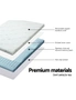Giselle Bedding Cool Gel 7-Zone Memory Foam Mattress Topper W/Bamboo Cover 8Cm Queen - One Size, hi-res