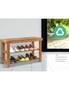 Artiss Bamboo Shoe Rack Wooden Seat Bench Organiser Shelf Stool - One Size, hi-res