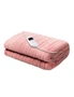 Giselle Bedding Heated Electric Throw Rug Fleece Sunggle Blanket Washable Pink - One Size, hi-res