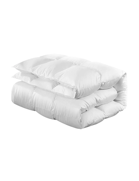 Giselle Bedding King Size 800Gsm Goose Down Feather Quilt - One Size, hi-res image number null