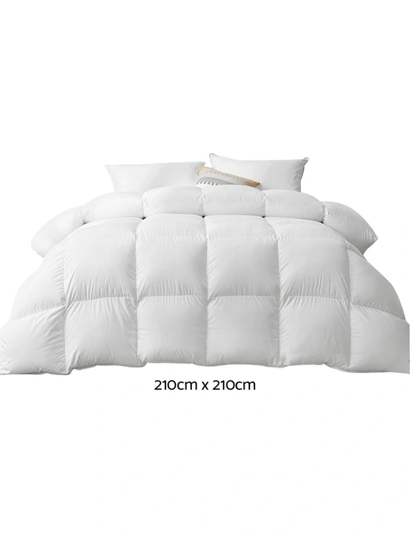 Giselle Bedding Queen Size 800Gsm Goose Down Feather Quilt - One Size, hi-res image number null