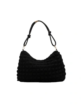 Fashionable Shoulder Bag Modern Style Leisure Handbag - Black