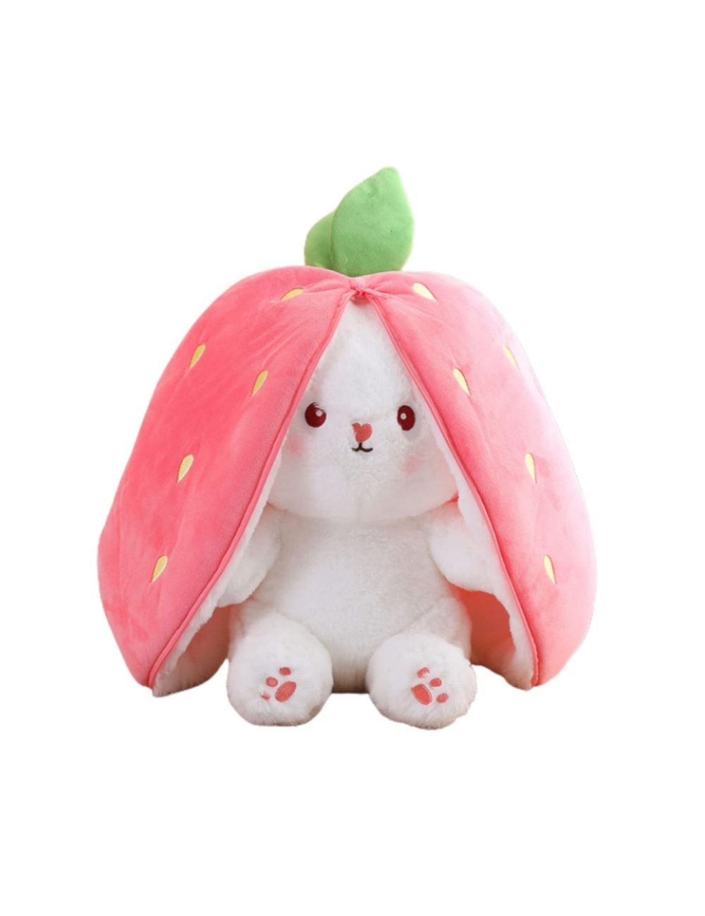 Kawaii Fruit Transfigured Bunny Plush Toy Cute Carrot Strawberry Turn ...