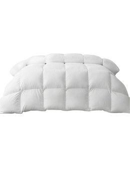 Giselle Bedding King Size 500Gsm Goose Down Feather Quilt - White - One Size