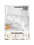 Giselle Bedding King Size 500Gsm Goose Down Feather Quilt - White - One Size, hi-res