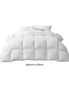 Giselle Bedding King Size 500Gsm Goose Down Feather Quilt - White - One Size, hi-res