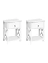 Artiss Set Of 2 Bedside Tables Drawers Side Nightstand Lamp Chest Unit Cabinet - One Size, hi-res
