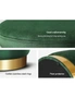 Artiss Storage Ottoman Foot Stool Round Velvet Rest Pouffe Footstool Green - One Size, hi-res