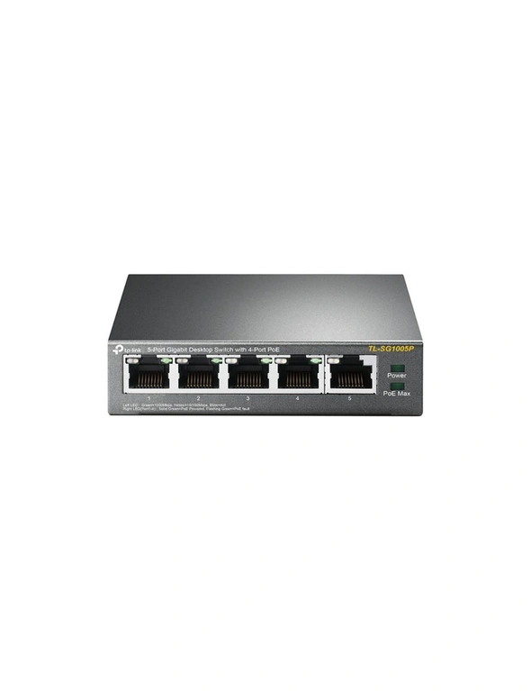 TP-Link TL-SG1005P 5-Port Gigabit Desktop Switch With 4-Port PoE (TL-SG1005P) HT, hi-res image number null