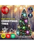 SAS 1.5m Fibre Optic/LED Christmas Tree 165 Tips Multicolour Star & Ornaments, hi-res