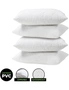 PVC Pillow Protector 52.5cm x 75cm each 2pk White Pillow Covers Zip Closure, hi-res