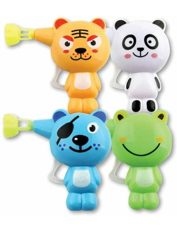 Party Central 4PK Bubbles Push Button Gun Animal Design Wands Non-Toxic Fragrance Free 60ml, hi-res image number null