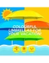 Summer Splash  2PK Beach Umbrella & Storage Bag Beach Picnic Wind Proof Adjustable 87 x 180cm (Yellow), hi-res