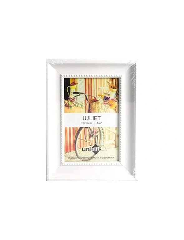 UniGiftPhoto Frame -  Picture Frame Set with Glass Front - White (10x15cm), hi-res image number null