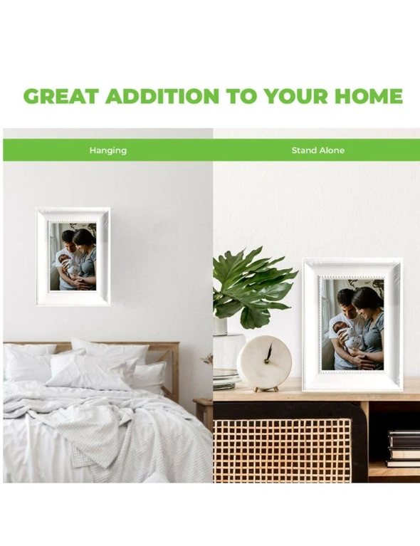 UniGiftPhoto Frame -  Picture Frame Set with Glass Front - White (10x15cm), hi-res image number null