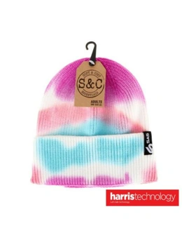 Soft & Cosy 2PK Beanie Womens Premium Soft Feel Tie Dye Assorted Colour