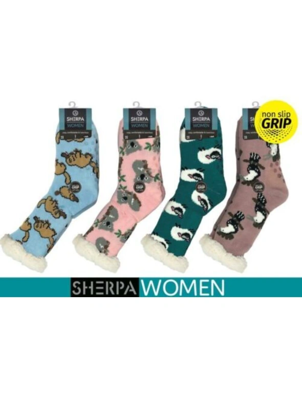 Sherpa - 4 Pair Winter Socks for Women -  Extra Warm -  Soft and Comfortable -  Cosy, hi-res image number null