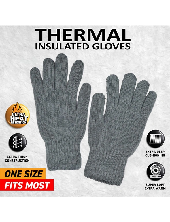 Heat Insulate - Winter Knitted Gloves for Women  3Pairs Warm -  Comfy Cosy, hi-res image number null
