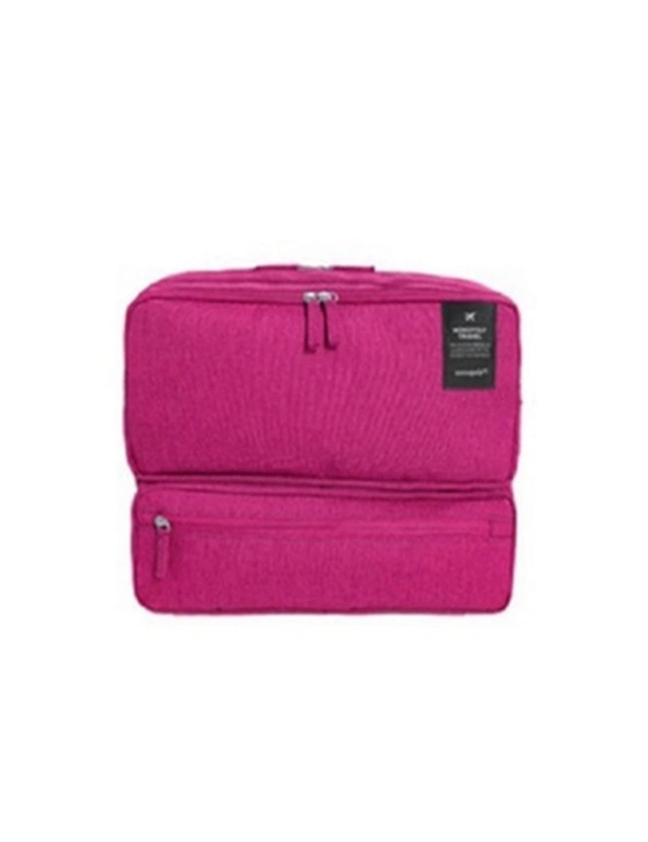 Travel Bag Multi Compartment - Rose Red - Shoulder Strap Oxford Fabric, hi-res image number null