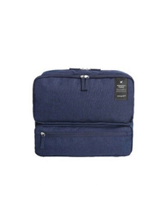 Travel Bag Multi Compartment - Navy Blue - Shoulder Strap Oxford Fabric, hi-res image number null
