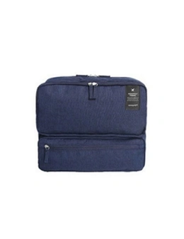 Travel Bag Multi Compartment - Navy Blue - Shoulder Strap Oxford Fabric