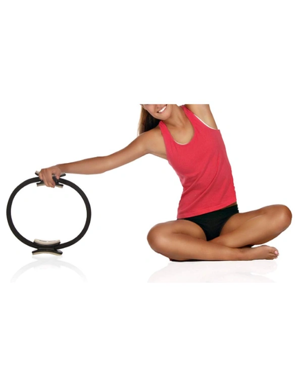 Yoga and Pilates Ring for Toning and Resistance Exercise - Tone Your Inner And Outer Thighs - Black, hi-res image number null