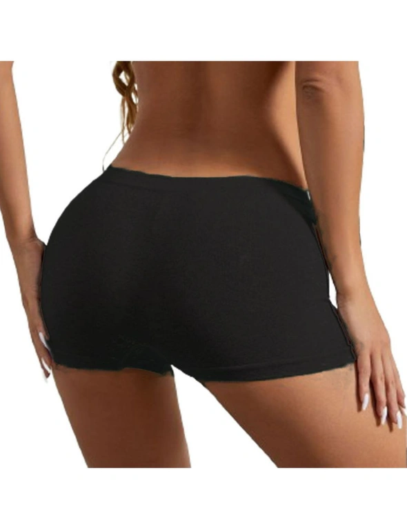 Women's Seamless Nylon Boyshort Panties - 3 Pack - Black, White, Pink, hi-res image number null